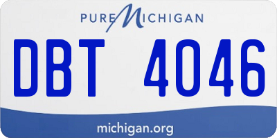 MI license plate DBT4046