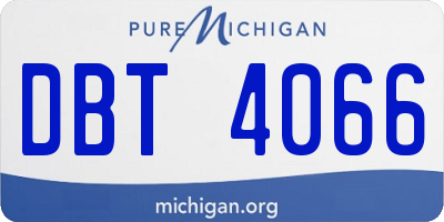 MI license plate DBT4066