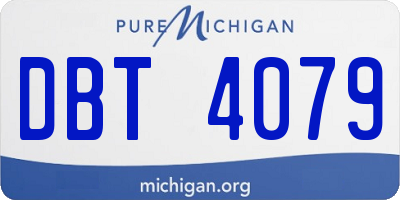 MI license plate DBT4079