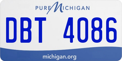 MI license plate DBT4086