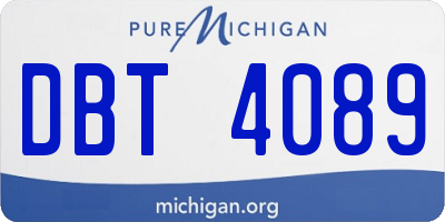 MI license plate DBT4089