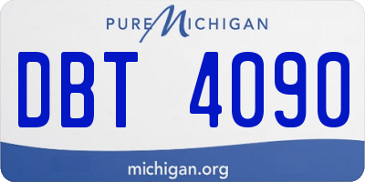 MI license plate DBT4090