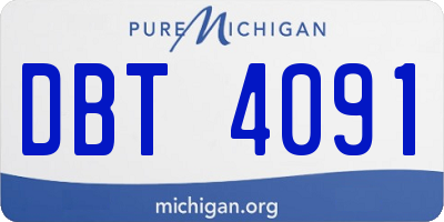 MI license plate DBT4091