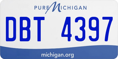 MI license plate DBT4397