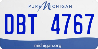 MI license plate DBT4767