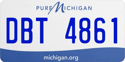 MI license plate DBT4861