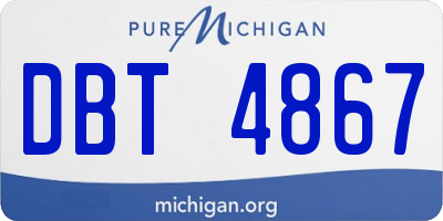 MI license plate DBT4867