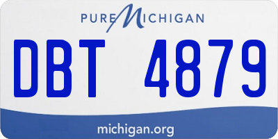MI license plate DBT4879