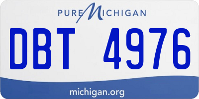 MI license plate DBT4976