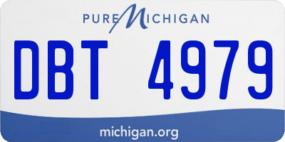 MI license plate DBT4979