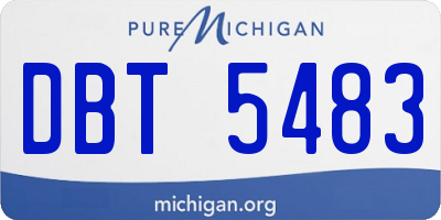 MI license plate DBT5483