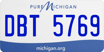 MI license plate DBT5769