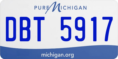MI license plate DBT5917