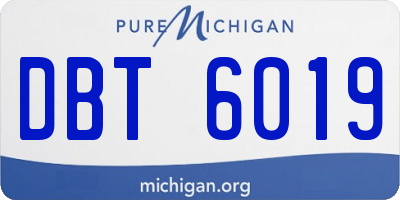 MI license plate DBT6019