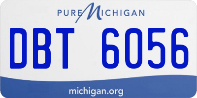 MI license plate DBT6056