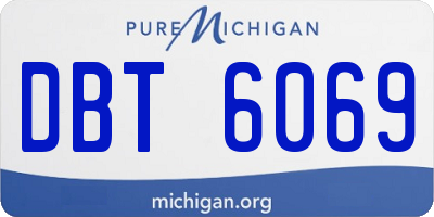 MI license plate DBT6069