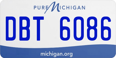 MI license plate DBT6086