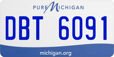 MI license plate DBT6091