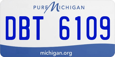 MI license plate DBT6109