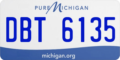 MI license plate DBT6135
