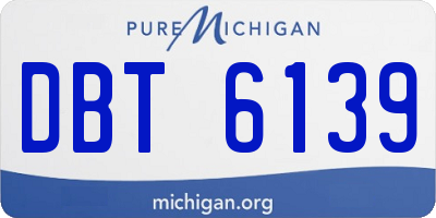 MI license plate DBT6139