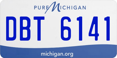MI license plate DBT6141
