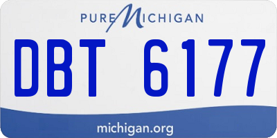 MI license plate DBT6177