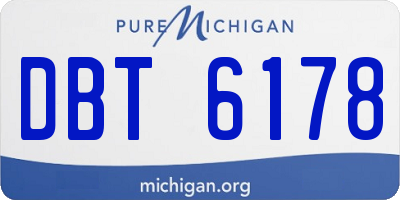 MI license plate DBT6178