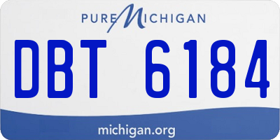 MI license plate DBT6184
