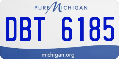MI license plate DBT6185