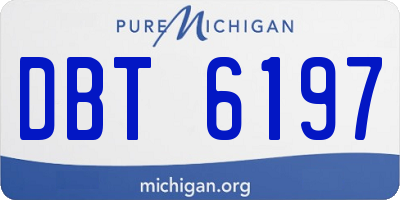 MI license plate DBT6197