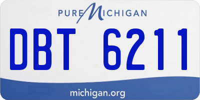 MI license plate DBT6211
