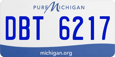 MI license plate DBT6217