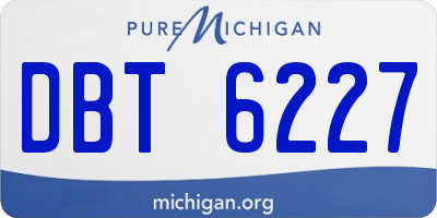 MI license plate DBT6227