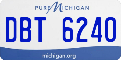 MI license plate DBT6240