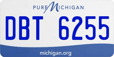 MI license plate DBT6255