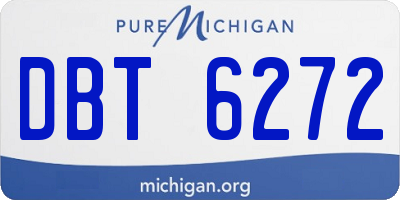 MI license plate DBT6272
