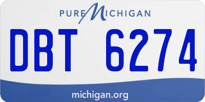 MI license plate DBT6274
