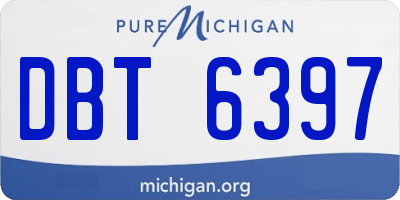 MI license plate DBT6397