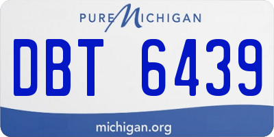 MI license plate DBT6439