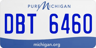 MI license plate DBT6460