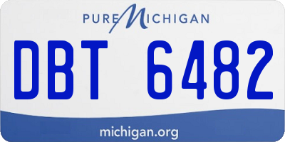 MI license plate DBT6482