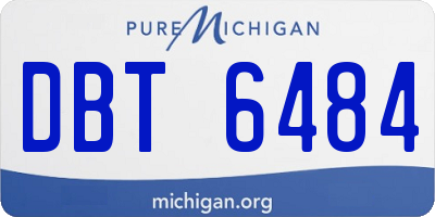MI license plate DBT6484