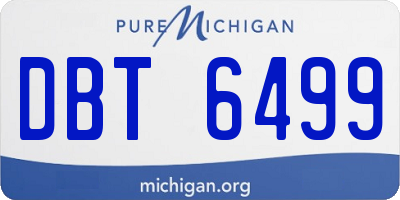 MI license plate DBT6499