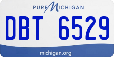 MI license plate DBT6529