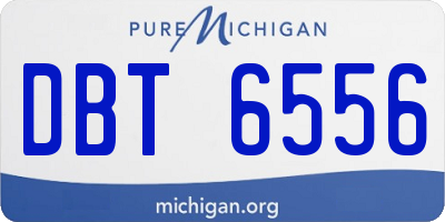 MI license plate DBT6556