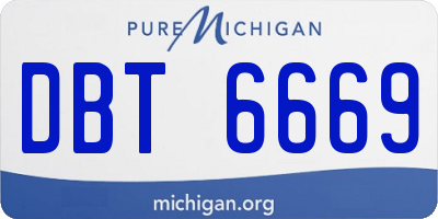 MI license plate DBT6669