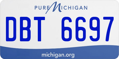 MI license plate DBT6697