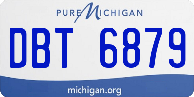 MI license plate DBT6879