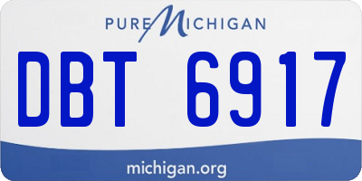 MI license plate DBT6917
